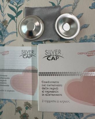 Silver cap 2 paracapezzoli coppette in argento