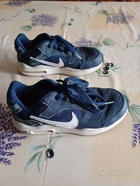 Scarpe ginnastica blu nike air bambini n.31