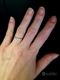 anello oro bianco 18kt