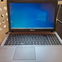 Notebook ASUS + alimentatore originale e accessori