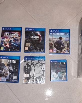 Giochi PS4 e Ps Vita, standard limited e collector