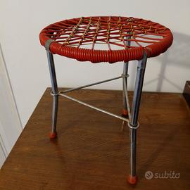 Sgabello vintage anni 60 pieghevole