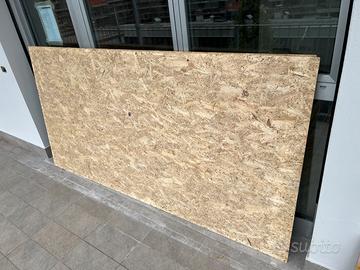 13 Pannelli osb L 250 x H 125 cm Sp 9 mm naturale