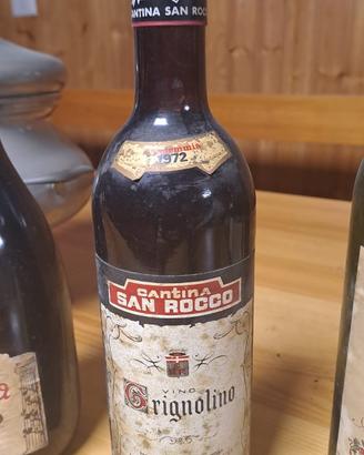 bottiglie di vino barolo / grignolino