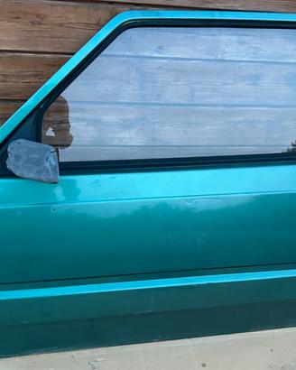 Portiera ant. SX Fiat Panda 141 verde completa