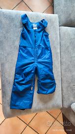 pantaloni neve sci  bambino regolabili 3/5 anni 