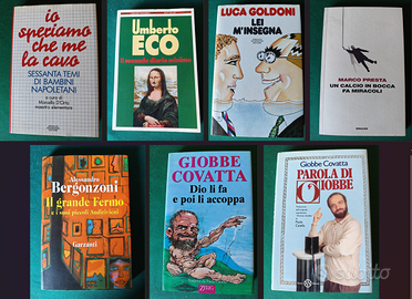 Lotto 7 libri di umorismo (Covatta, Goldoni, Eco)