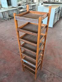 Scaffale per negozio bio in legno