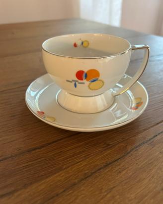 Servizio caffè te porcellana Verbano Laveno Decò