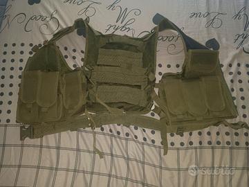 Gilet Tattico Softair Verde OD (Chest Rig)