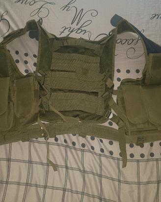 Gilet Tattico Softair Verde OD (Chest Rig)