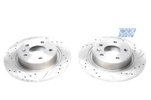 DISCHI FRENO FORATI E SCANALATI PER HONDA