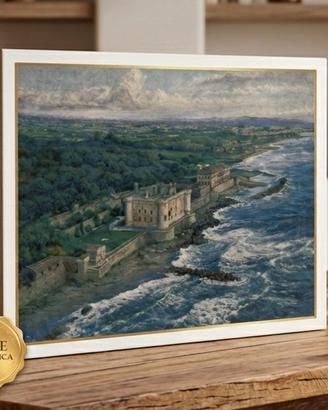 Ladispoli - Gouache stampata su tela pittorica