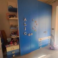 cameretta  armadio letto e comodino