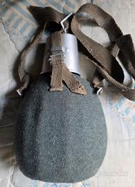 Borraccia militare grigioverde grande + giberna 