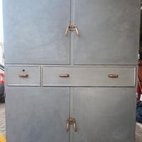 armadio in ferro INDUSTRIALE VINTAGE ORIGINALE 