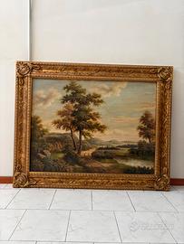 Grande quadro con cornice dorata