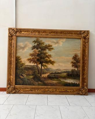 Grande quadro con cornice dorata