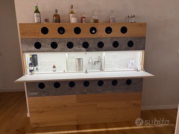 Esclusivo Mobile Bar di Design su Misura in Rovere