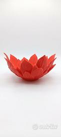 centro tavola a forma di fiore di loto rosa 