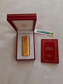 Accendino vintage anni 70 Cartier placcato oro 18k