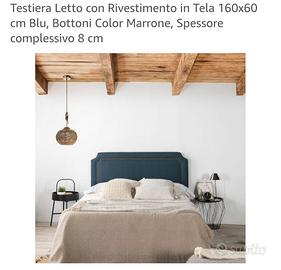 testiers  letto in tessuto