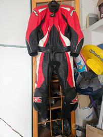 Tuta moto in  pelle della Spyke taglia 52