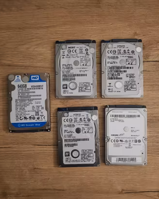 Hard disk interni 500 GB 640 GB