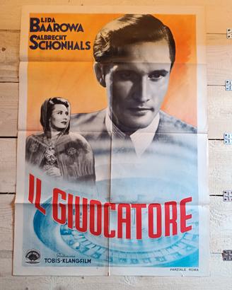 Manifesto cinema "IL GIUOCATORE" Linda Baarowa 