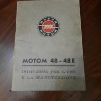 libretto manutenzione motom48