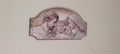Quadro religioso in legno
