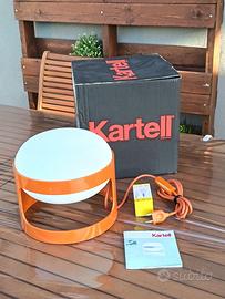 Kartell Lampada KD 28 Joe Colombo Arancione Nuova
