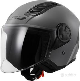 CASCO JET LS2 OF616 AIRFLOW 2 SOLID NARDO GREY XL