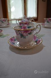 Tazze da tè Royal Albert Bone China + zuccheriera