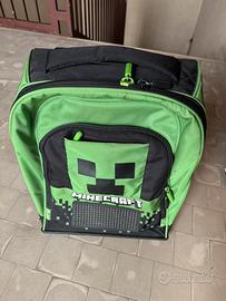 Trolley Minecraft zaino scuola