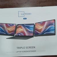 S3 Laptop Screen Extender, 14'' Triple Portable Mo