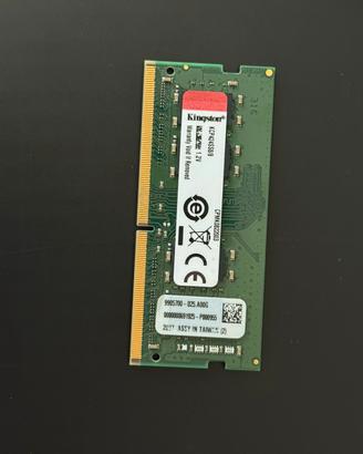 8gb ram ddr4 pc4 so-dimm Kingston 2400MT/s (laptop