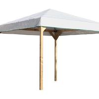 Gazebo in pino lamellare 3000 x 3000 telo bianco