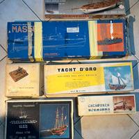 Set modellismo da costruire anni 60-70 in legno