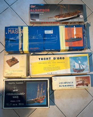 Set modellismo da costruire anni 60-70 in legno