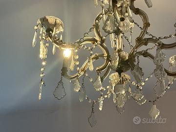Lampadario cristallo Maria Teresa Murano 6luci