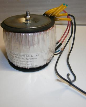 TRASFORMATORE TOROIDALE 80VA 0/220VAC  SEC 0/12V -