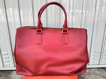 borsa rossa in pelle 
