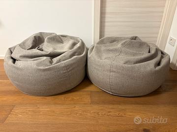 Coppia di poltrone a sacco comfort Bean Bag
