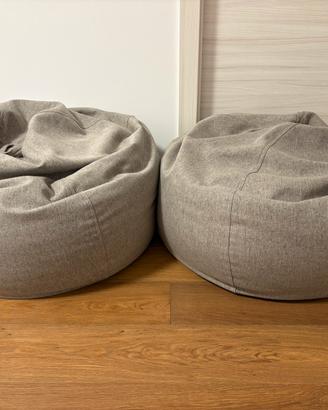 Coppia di poltrone a sacco comfort Bean Bag