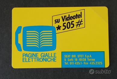 CARTA TELEFONICA SIP OMAGGIO PAG. GIALLE ELETTRONI