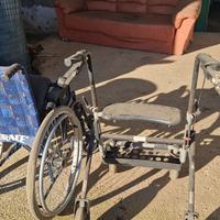 Sedia a rotelle carrello deambulazione