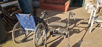 Sedia a rotelle carrello deambulazione