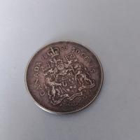 Moneta canadese 50 centesimi 1965