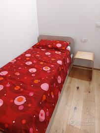 letto singolo con letto a scomparsa in ecopelle